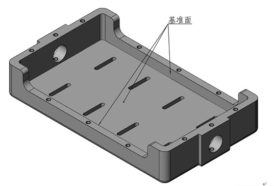 圖二 橫滾框軸測(cè)圖及基準(zhǔn)面示意圖